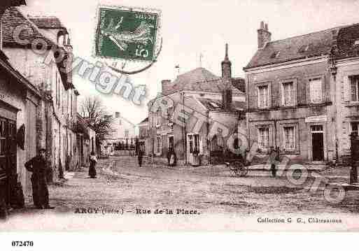 Ville de ARGY, carte postale ancienne