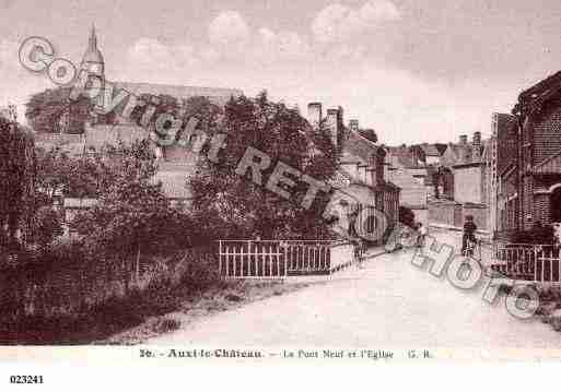 Ville de AUXILECHATEAU, carte postale ancienne