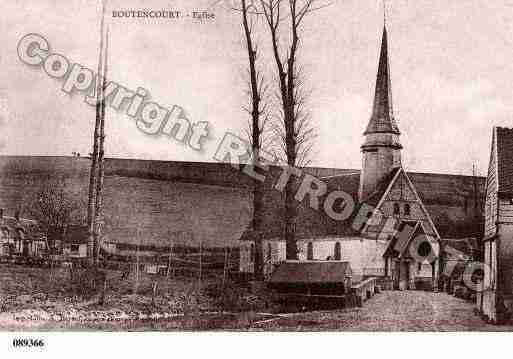 Ville de BOUTENCOURT, carte postale ancienne