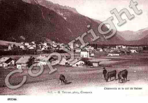 Ville de CHAMONIXMONTBLANC, carte postale ancienne