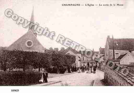 Ville de CHAMPAGNESURSEINE, carte postale ancienne