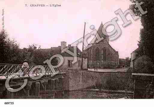 Ville de CHAPPES, carte postale ancienne