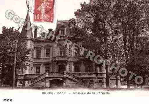 Ville de COURSLAVILLE, carte postale ancienne