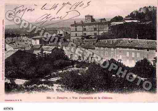 Ville de DONZERE, carte postale ancienne