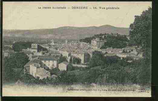 Ville de DONZERE, carte postale ancienne