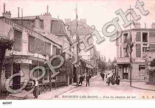 Ville de ENGHIENLESBAINS, carte postale ancienne