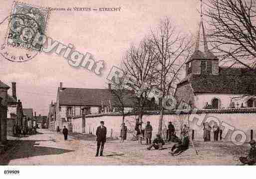 Ville de ETRECHY, carte postale ancienne