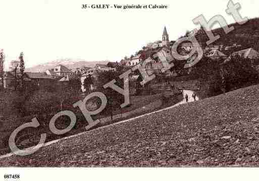 Ville de GALEY, carte postale ancienne