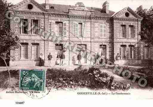 Ville de GODERVILLE, carte postale ancienne