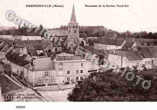 Ville de HERMONVILLE, carte postale ancienne