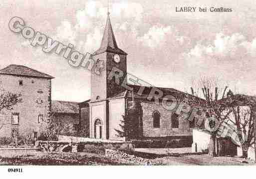 Ville de LABRY, carte postale ancienne