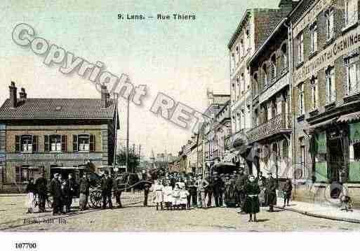 Ville de LENS, carte postale ancienne