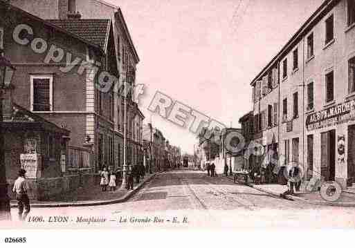 Ville de LYON, carte postale ancienne