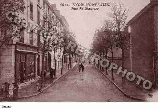 Ville de LYON, carte postale ancienne