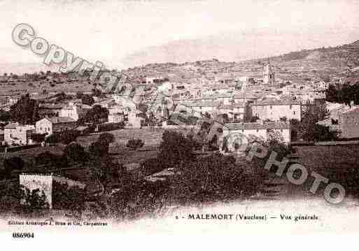 Ville de MALEMORTDUCOMTAT, carte postale ancienne