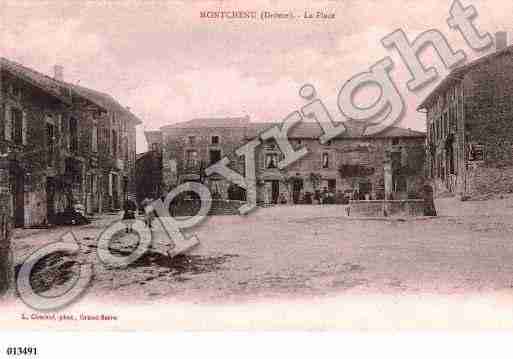 Ville de MONTCHENU, carte postale ancienne