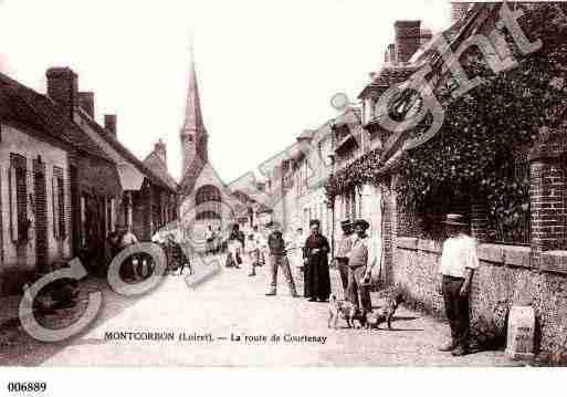 Ville de MONTCORBON, carte postale ancienne