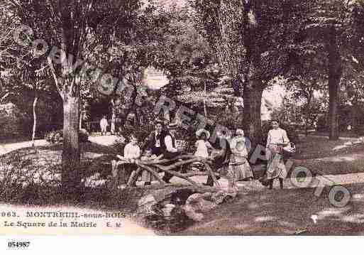 Ville de MONTREUIL, carte postale ancienne