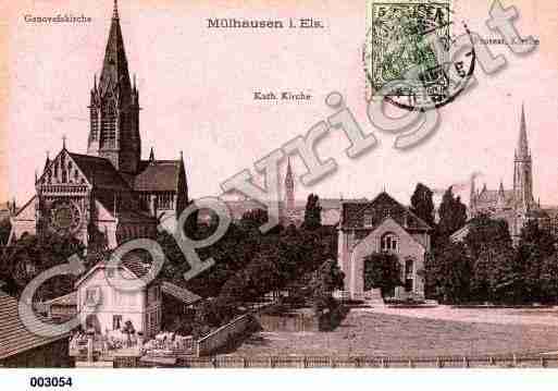 Ville de MULHOUSE, carte postale ancienne