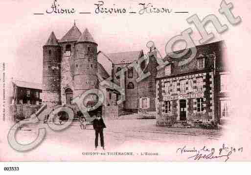 Ville de ORIGNYENTHIERACHE, carte postale ancienne