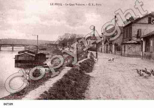 Ville de PECQ(LE), carte postale ancienne