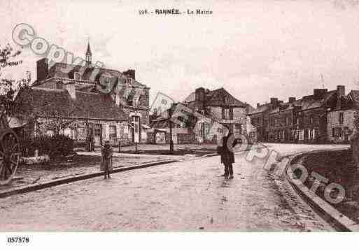 Ville de RANNEE, carte postale ancienne