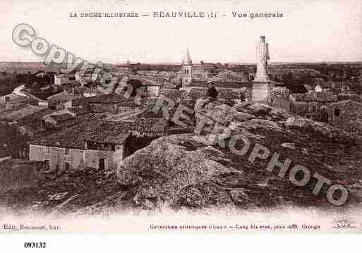 Ville de REAUVILLE, carte postale ancienne