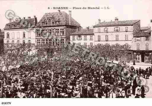 Ville de ROANNE, carte postale ancienne