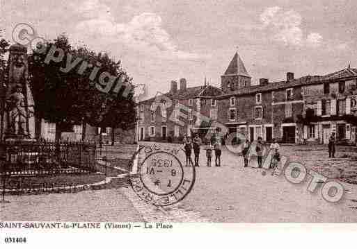 Ville de SAINTSAUVANT, carte postale ancienne