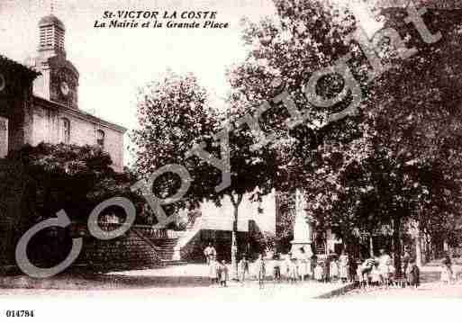 Ville de SAINTVICTORLACOSTE, carte postale ancienne