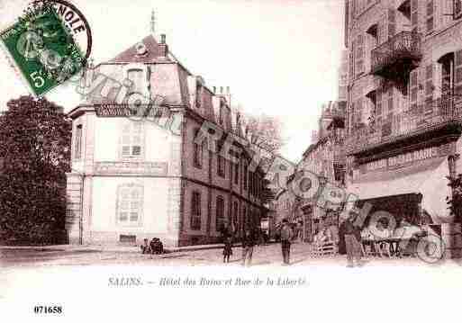 Ville de SALINSLESBAINS, carte postale ancienne