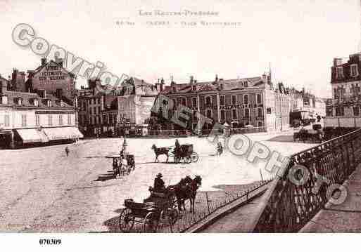 Ville de TARBES, carte postale ancienne