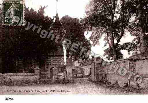 Ville de TOSTES, carte postale ancienne