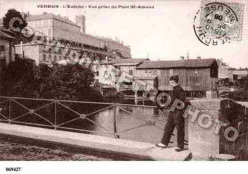 Ville de VERDUN, carte postale ancienne