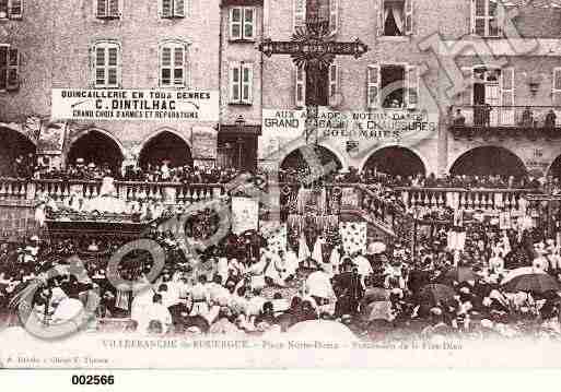 Ville de VILLEFRANCHEDEROUERGUE, carte postale ancienne