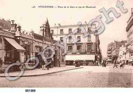 Ville de VINCENNES, carte postale ancienne