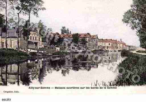 Ville de AILLYSURSOMME, carte postale ancienne