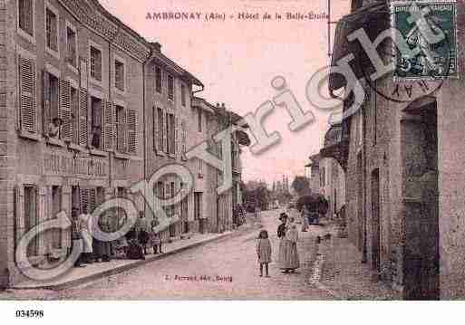 Ville de AMBRONAY, carte postale ancienne