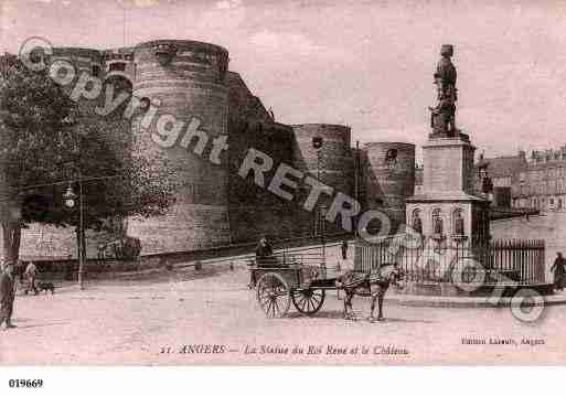 Ville de ANGERS, carte postale ancienne