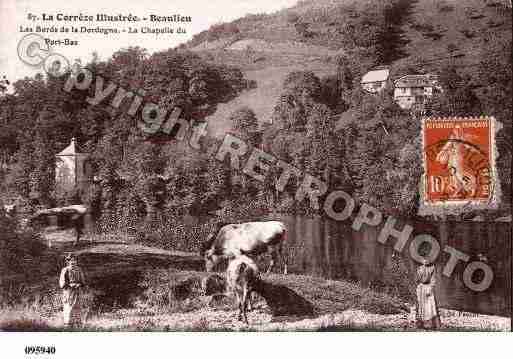 Ville de BEAULIEUSURDORDOGNE, carte postale ancienne