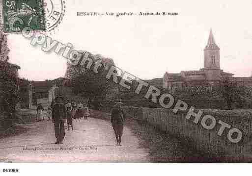 Ville de BESAYES, carte postale ancienne