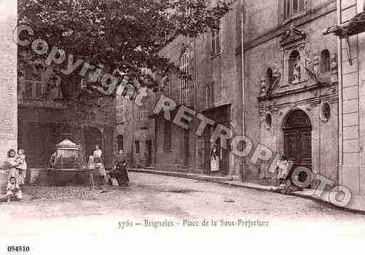 Ville de BRIGNOLES, carte postale ancienne