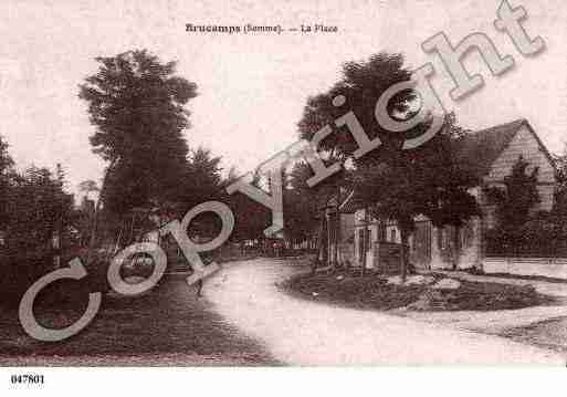 Ville de BRUCAMPS, carte postale ancienne