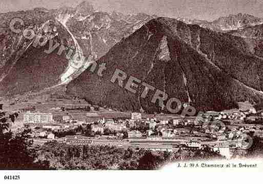 Ville de CHAMONIXMONTBLANC, carte postale ancienne