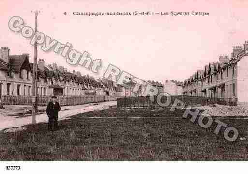 Ville de CHAMPAGNESURSEINE, carte postale ancienne