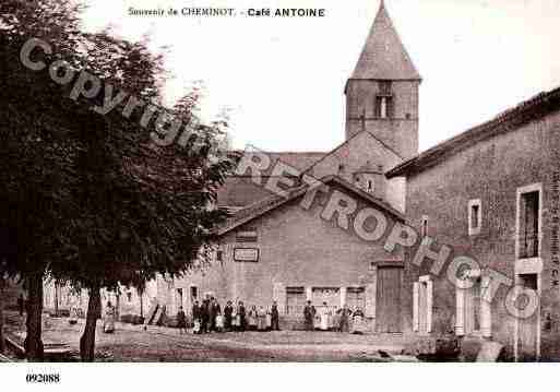 Ville de CHEMINOT, carte postale ancienne