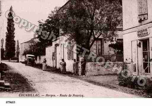 Ville de COURBILLAC, carte postale ancienne