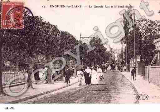 Ville de ENGHIENLESBAINS, carte postale ancienne