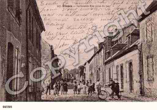 Ville de ETOGES, carte postale ancienne