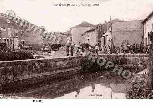 Ville de FAVIERES, carte postale ancienne